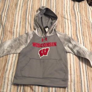 NWT Under Armour Wisconsin hoodie youth XS